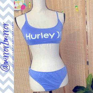 NWOT Hurley Purple Bikini top Lg bottom Lg